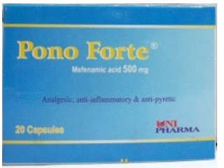 Pono دواء بونو,دواء بونو,Pono 250 Mg Capsule,Ponoforte 500 Mg Capsule,Mefenamic Acid 250 mg,دواء حمض الميفيناميك,يستخدم حمض الميفيناميك لعلاج الآلام الخفيفة إلى المتوسطة,يستخدم لتخفيف الألم وفقدان الدم من فترات الحيض,عقار مضاد للالتهابات غير الستيرويدية,NSAID,كيفية استخدام حمض الميفيناميك,آثار جانبية دواء بونو,التفاعلات الدوائية دواء بونو,الجرعة الزائدة دواء بونو,فارما كيوت,دليل الأدوية المصري