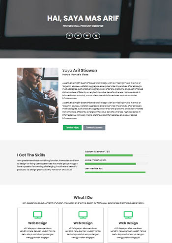 landing page blogspot