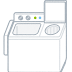 √100以上 洗濯機 イラスト 線画 280113