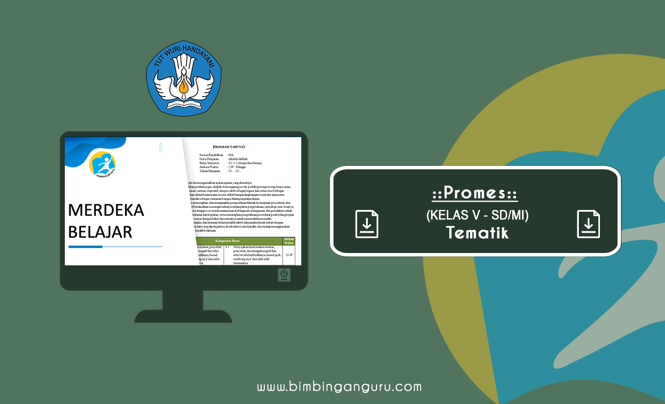 Promes Kelas V SD/MI K13 TP. 2022/2023 (EDISI REVISI)