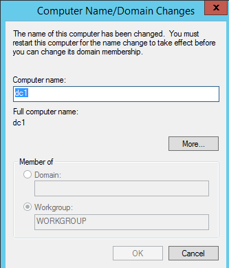 Installing Active Directory on Windows Server 2012 R2 