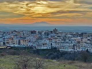 Minervino Murge al tramonto