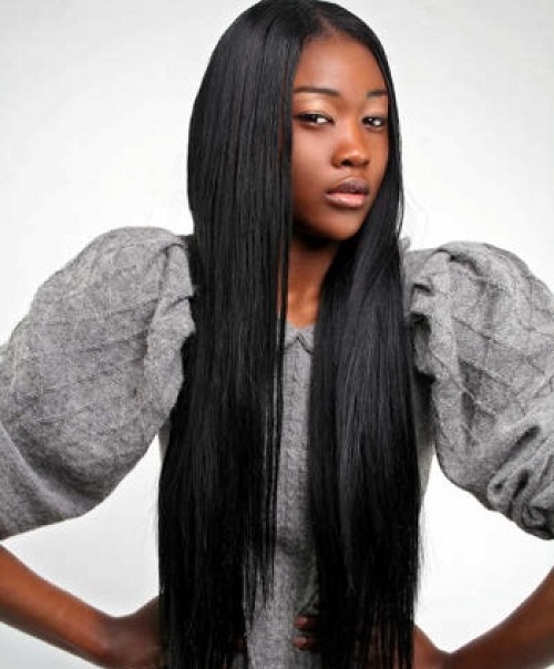 Black Hairstyles Long Straight Hair