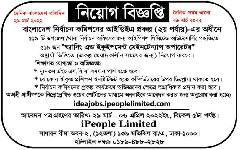 ECS Job Circular 2022