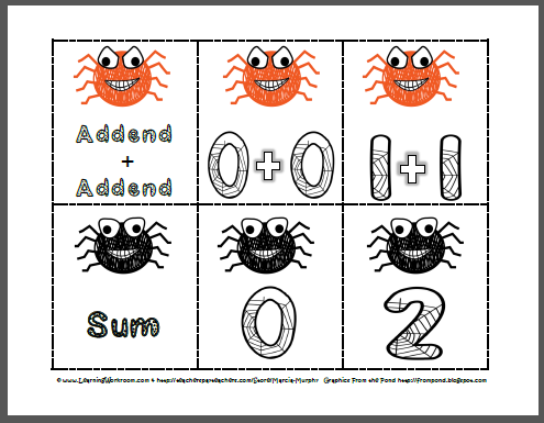  Games on Learning Ideas   Grades K 8  Addition Matching Game With Doubles