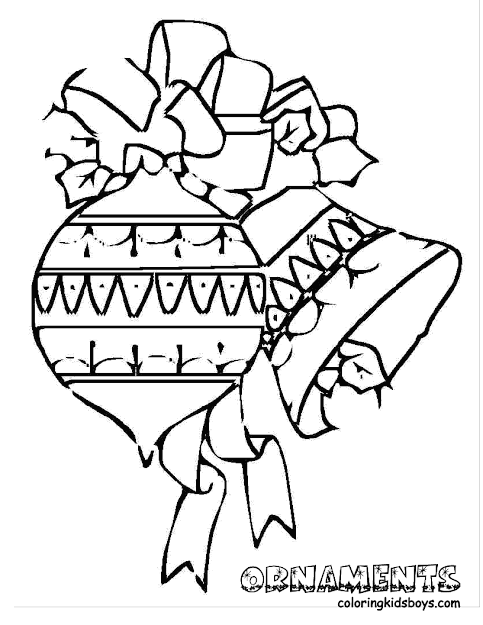 Christmas Ornament Coloring Page High Quality Pages