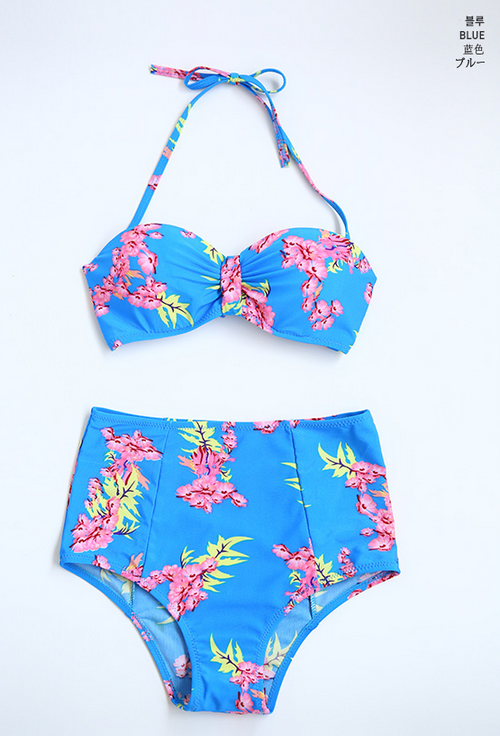  Cherry Blossom Print Bikini