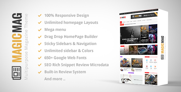 Magic 1.34 - Responsive WordPress News, Magazine, Blog Theme