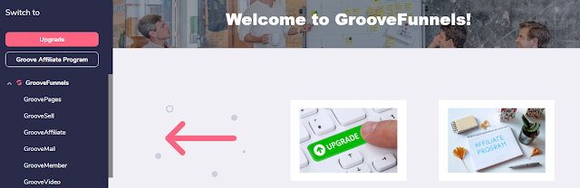 Groovefunnels front page