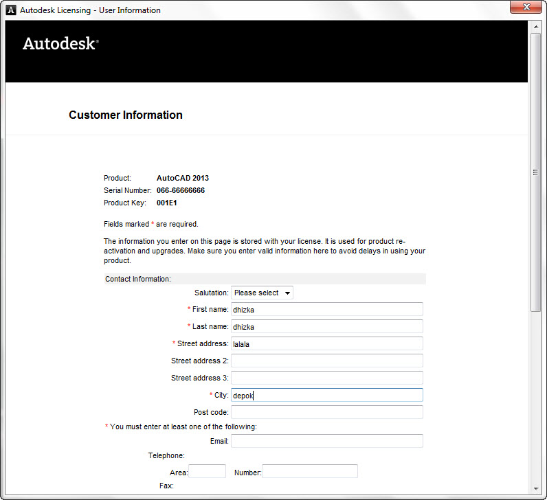 Autocad 2013 Product Key 001e1 Activation Code Freeware On