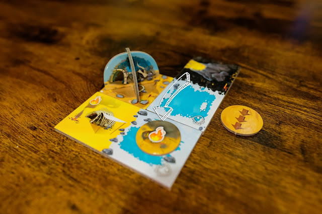 kingdomino origins board game 桌遊 火山噴發要自己決定熔岩飛到何處