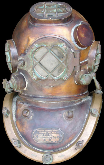 US Navy Mark V Diving Helmet World War 1 Schrader 1917