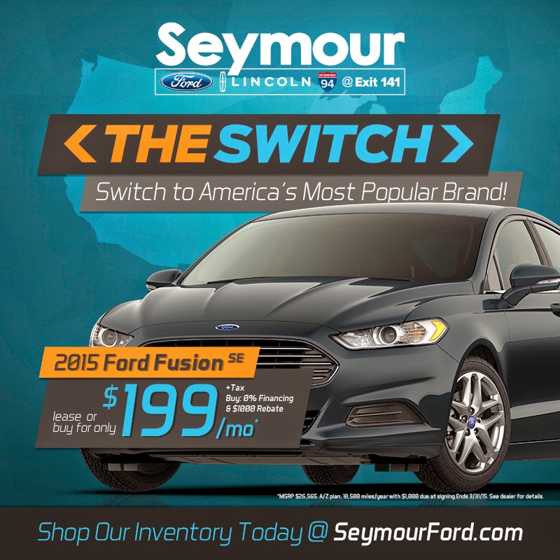 Make "The Switch" to a Ford with help from Seymour Ford Lincoln