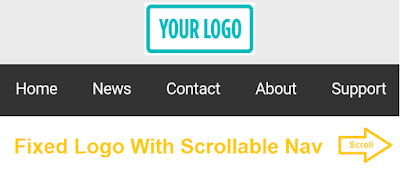 horizontal-nav-with-fixed-logo-on-top-mobile-blogger