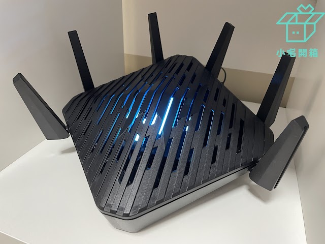 【小宅開箱】就是要獨佔網路！Acer Predator Connect W6 三頻AXE7800 Wi-Fi 6E 電競無線路由器開箱