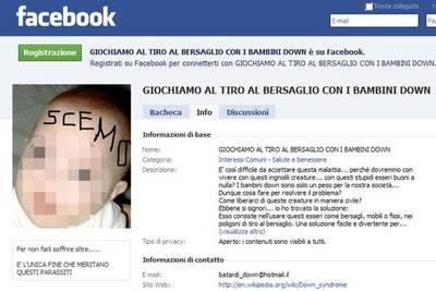 gruppo facebook down