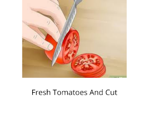 Fresh Tomatoes And Cut