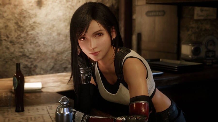 final fantasy 7 remake tifa lockhart screenshot ps4 square enix tgs 2019