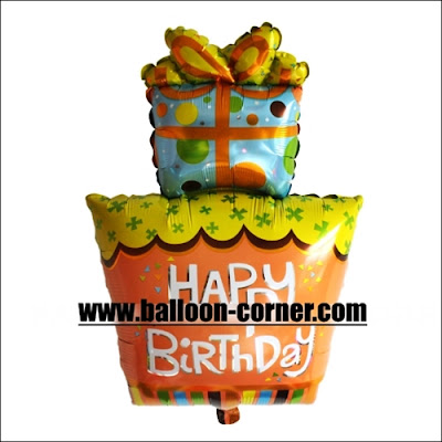 Balon Foil HAPPY BIRTHDAY Gift Jumbo