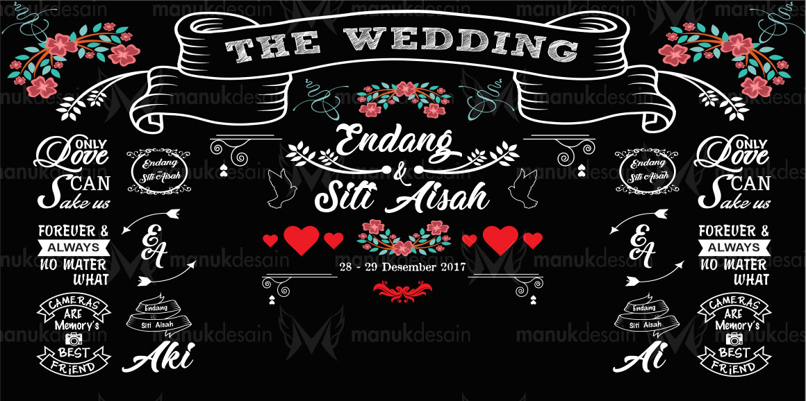 contoh desain banner photo booth pernikahan Contoh