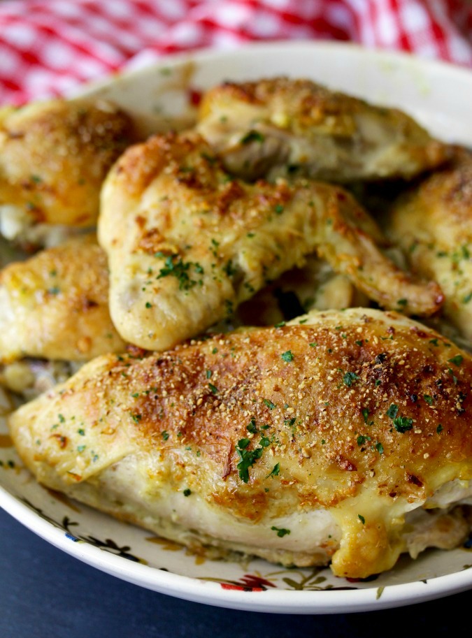 Roasted Chicken Parts with Ginger and Garlic | Karen's ...