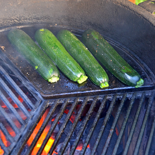 Zucchini on the grill