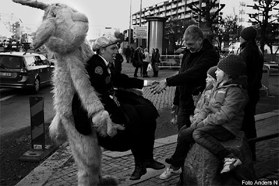 kortege, göteborg, chalmers, kortegen, chalmerskortegen, cortegen, sitter i stor hatt buren av kanin