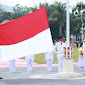 76 Tahun Kemerdekaan RI, Paskibraka Dompu Sukses Kibarkan Bendera Merah Putih