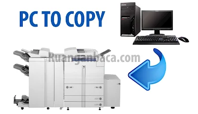 Cara menghubungkan komputer dan mesin fotocopy canon IR agar bisa print