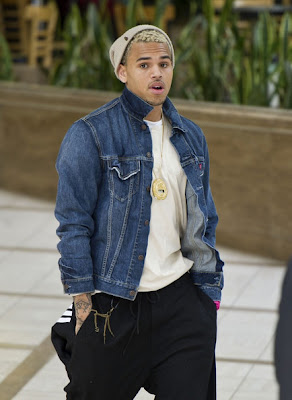 Chris Brown LAX Airport