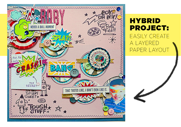 Hybrid Project // Create a Layered Paper Layout Using a Digital Template // Part 2 // Silhouette Tips & Tricks