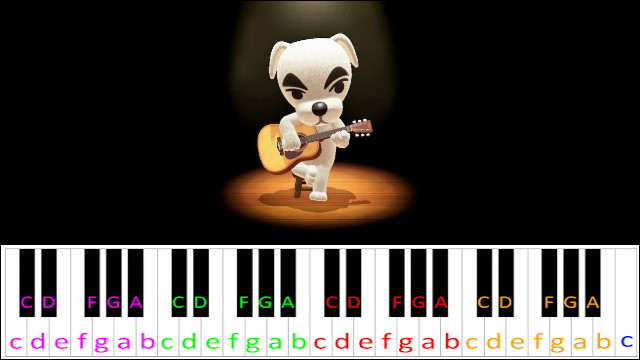 Welcome Horizons (Animal Crossing) Piano / Keyboard Easy Letter Notes for Beginners