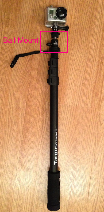 arnaud' diy and tutorials: diy kayak monopod for gopro