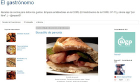 Bocadillo de panceta - Recetas TOP25 en el gastrónomo en 2017. Menciones a otros artículos en el gastrónomo y en el troblogdita: Recetas para MIBers - Recomendación del CN Altea a Esther Checa - Recetas con açaí de beleeza - Canal Cocina - Blogueros cocineros - The Westbourne - Hyde Park - London - ÁlvaroGP - el troblogdita