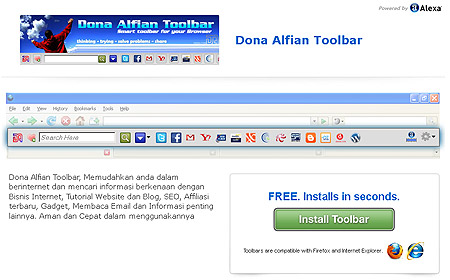 Dona Alfian Toolbar Memudahkan Bisnis Internet 