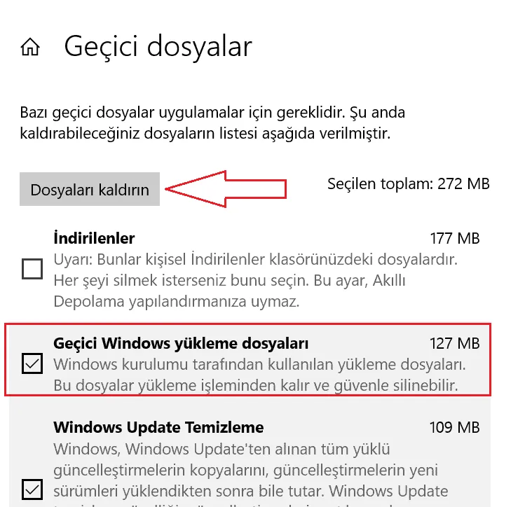 Windows Bilgisayar'da Geçici Dosyaları Temizleme