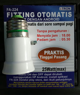 Fiting Lampu Otomatis bekerja berdasarkan waktu bukan sensor