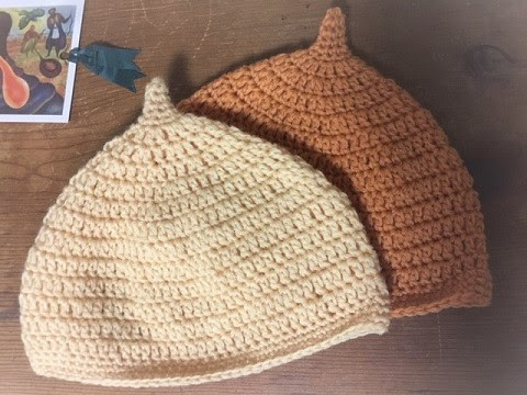 定番 どんぐり帽子 初めてでも簡単 必ず編み上がる 編み方を記述しました かぎ針 初心者 新生児 ママ 編み物本を編む ルーエル通り39番地