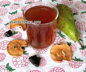 напиток из сушеных яблок с черносливом и грушей