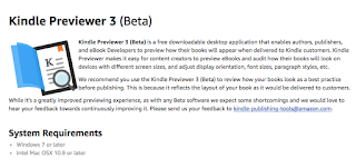 Kindle Previewer 3 beta per convertire i libri in formati compatibili per kindle