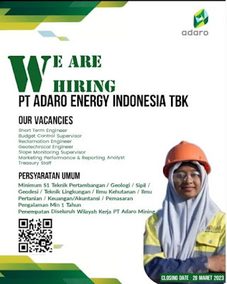 Rekrutmen PT Adaro Energy Indonesia Mining Tbk 2023