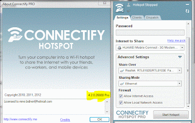 Download Connectify HotspotPro + DisPatch v4.2.0.26.088 Incl. Serial Key