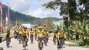Taklukan Puluhan Tanjakan, Pangdam XII/Tpr dan Cyclist TCC Finish di Titik Nol
