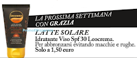Logo Grazia in edicola regala Latte Solare Leocrema