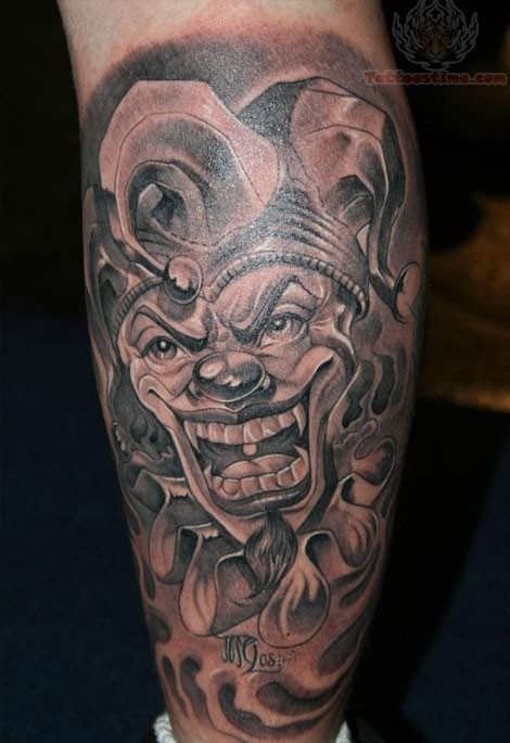 1990Tattoos Joker  clown tattoos 