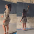 This well-endowed English teacher wearing knee-high figure-hugging dress in class has sparked reactions (VIDEO)