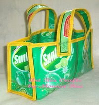 Sunlight Mini Recycle Bag - Art Ria Crafts by Monica Ria