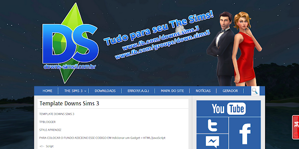 Template Downs Sims 3