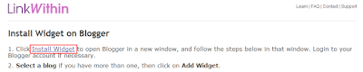 Install widget LinkWithin