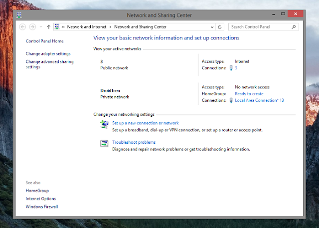 Cara Membuat Wifi Hotspot di Laptop Windows 8 dan Windows 8.1